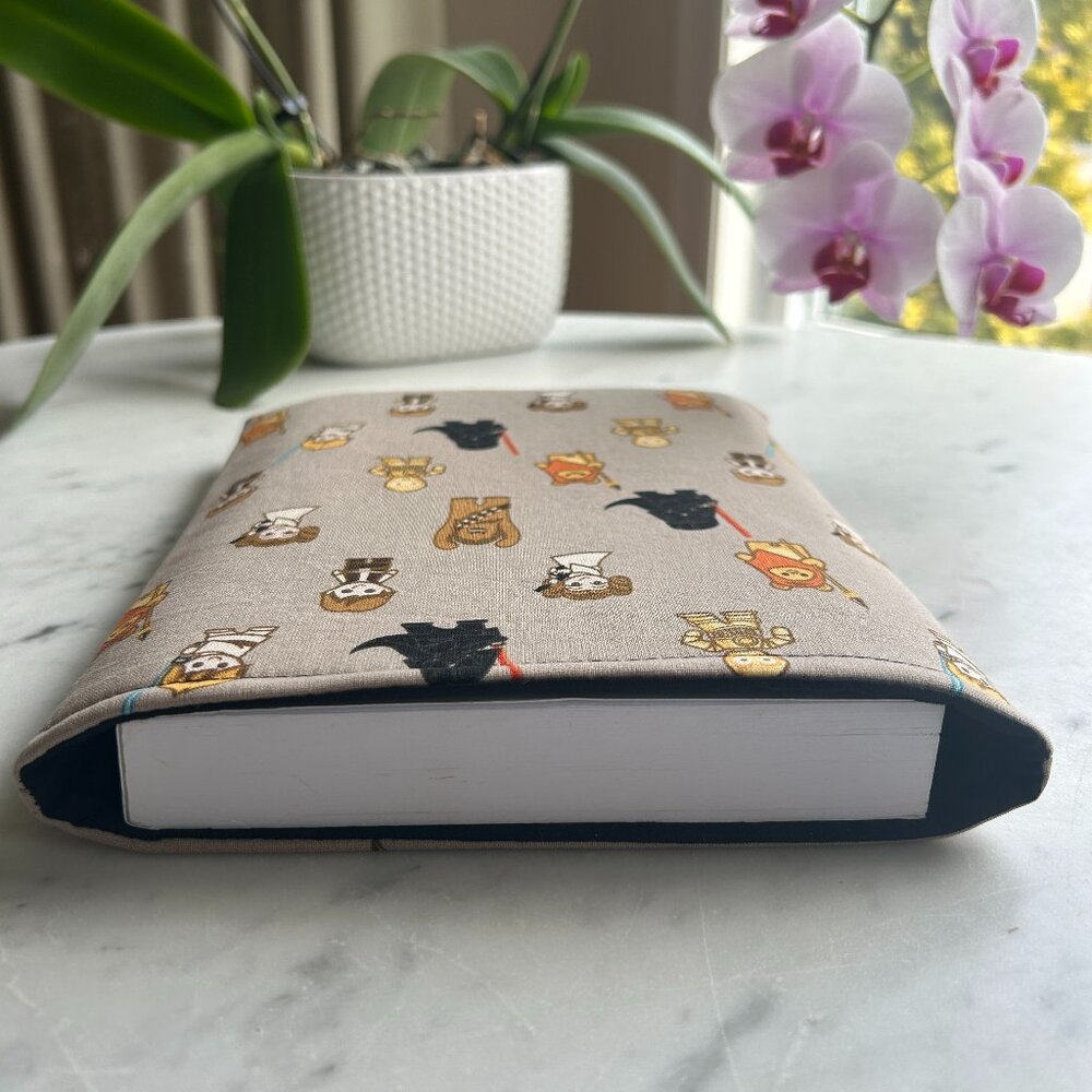 Handmade Book Sleeve – Star Wars Character Pattern